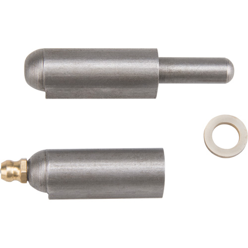 Weld-On Hinge, 0.512" Dia. x 3.15" L, Mild Steel w/Fixed Steel Pin Helyx Safety & Industrial Supplies