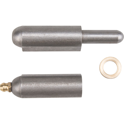 Weld-On Hinge, 0.63" Dia. x 3.937" L, Mild Steel w/Fixed Steel Pin Helyx Safety & Industrial Supplies