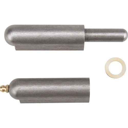 Weld-On Hinge, 0.787" Dia. x 5.906" L, Mild Steel w/Fixed Steel Pin Helyx Safety & Industrial Supplies