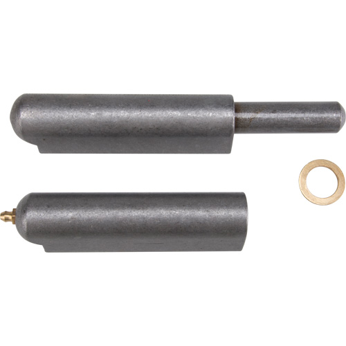 Weld-On Hinge, 1.102" Dia. x 10.236" L, Mild Steel w/Fixed Steel Pin Helyx Safety & Industrial Supplies
