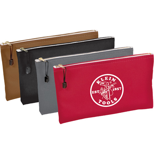 4-Pack Zipper Tool Pouches, Tool Holder, Canvas, 1 Pockets Helyx Safety & Industrial Supplies