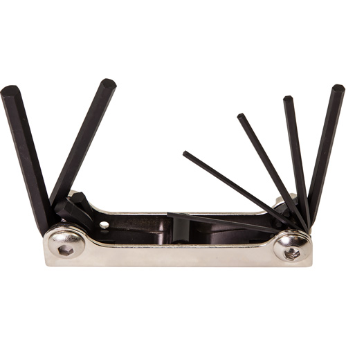 Folding Hex Key Set, 7 Pcs., Metric Helyx Safety & Industrial Supplies