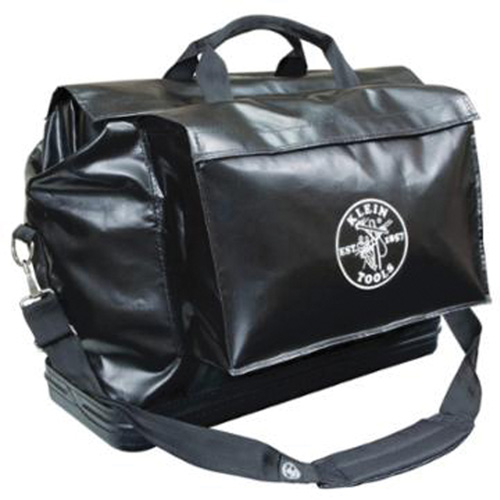 Sac d'&eacute;quipement, Vinyle, 2 pochettes, Noir Helyx Safety & Industrial Supplies