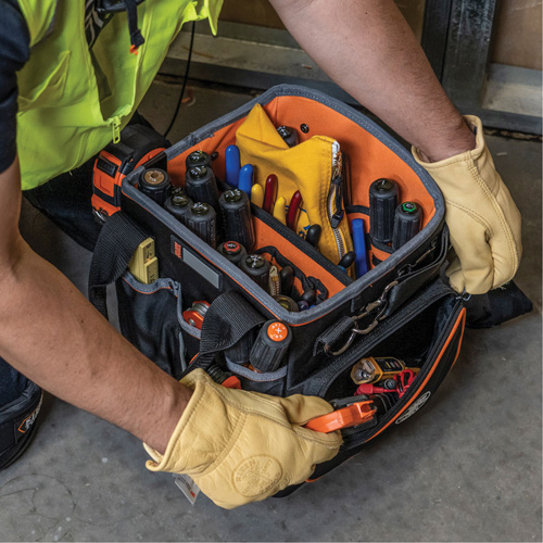 Fourretout Tradesman Pro, Nylon balistique, 40 pochettes, Noir/Orange Helyx Safety & Industrial Supplies