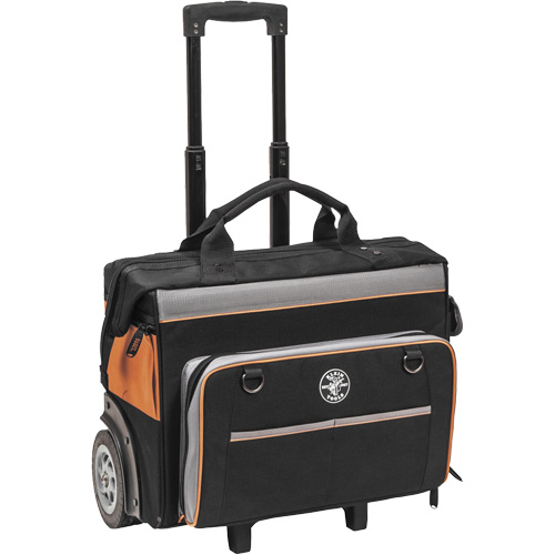 Sac &agrave; outils roulant Tradesman Pro, Polyester balistique, 24 pochettes, Noir/Orange Helyx Safety & Industrial Supplies
