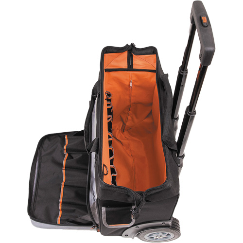 Sac &agrave; outils roulant Tradesman Pro, Polyester balistique, 24 pochettes, Noir/Orange Helyx Safety & Industrial Supplies