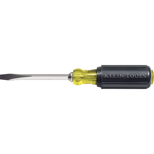 Tournevis industriels fendu &agrave; pointe en losange, 1/4", 8-11/32" lo, Prise Coussin&eacute;e Helyx Safety & Industrial Supplies