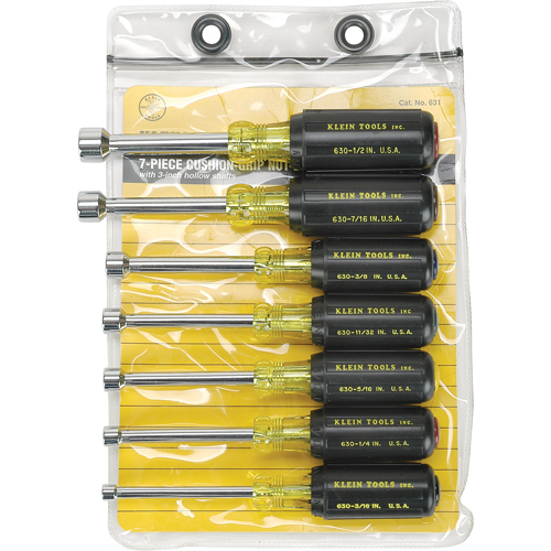 Cushion-Grip Nut Driver Set with 3" Shafts, 7, Non Magnetic, Imperial Helyx Safety & Industrial Supplies