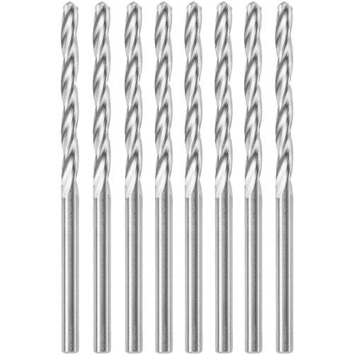 8-Piece Standard Point Spiral Saw Bit with 1/8" Diameter, 1/8", 1" Flute Helyx Safety & Industrial Supplies