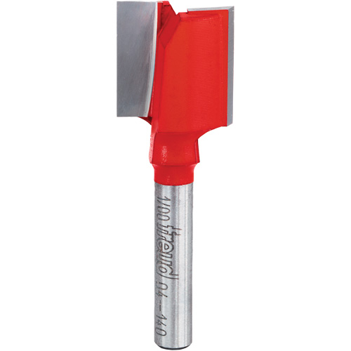Router Bit - Double Flute Straight Bit, 3/4" Dia., 1" H, 2-1/8" L, 1/4" Shank Helyx Safety & Industrial Supplies