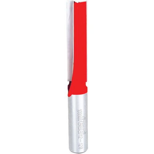 Router Bit - Double Flute Straight Bit, 1/2" Dia., 1-1/4" H, 4-1/8" L, 1/2" Shank Helyx Safety & Industrial Supplies