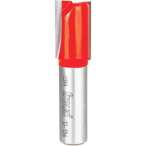 Router Bit - Double Flute Straight Bit, 5/8" Dia., 1-1/2" H, 2-1/2" L, 1/2" Shank Helyx Safety & Industrial Supplies