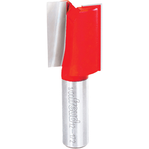 Router Bit - Double Flute Straight Bit, 1" Dia., 1-1/2" H, 3" L, 1/2" Shank Helyx Safety & Industrial Supplies