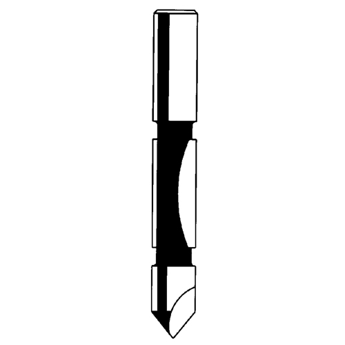 Router Bit - Panel Pilot Bit, 1/4" Dia., 3/4" H, 2-1/4" L, 1/4" Shank Helyx Safety & Industrial Supplies