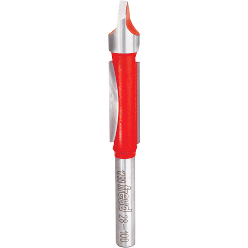 Router Bit - Panel Pilot Bit, 3/8" Dia., 1" H, 3" L, 1/4" Shank Helyx Safety & Industrial Supplies