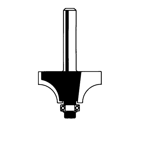 Router Bit - Beading Bit, 5/8" Dia., 1/4" Shank Helyx Safety & Industrial Supplies