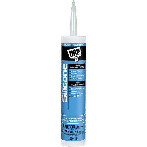 Scellant de silicone, 290 ml, Tube, Transparent Helyx Safety & Industrial Supplies