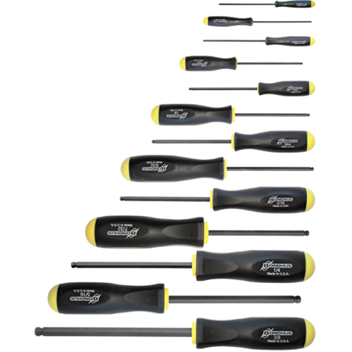 Jeux de tournevis ball driver - SAE, 13 mcx Helyx Safety & Industrial Supplies