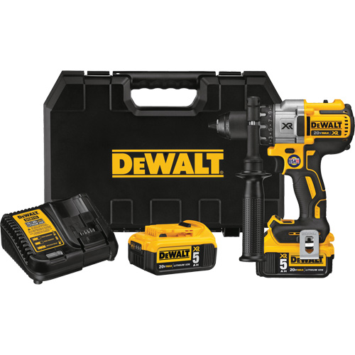 Max XR&reg; Brushless 3-Speed Drill Driver Kit, Lithium-Ion, 20 V, 1/2" Chuck, 820 UWO Torque Helyx Safety & Industrial Supplies