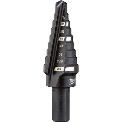 #3 Step Drill Bit, 1/4" - 3/4" , 1/16" Increments, High Speed Steel Helyx Safety & Industrial Supplies
