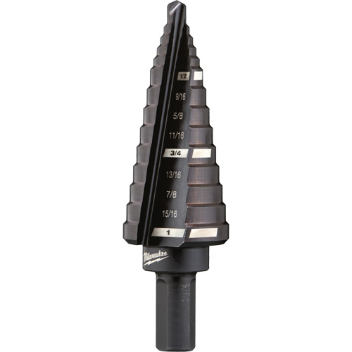 Foret &eacute;tag&eacute; no 8, 1/2" - 1", Incr&eacute;ments de 1/16", Acier rapide Helyx Safety & Industrial Supplies
