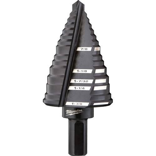 Foret &eacute;tag&eacute; no 12, 7/8" - 1-3/8", Acier rapide Helyx Safety & Industrial Supplies