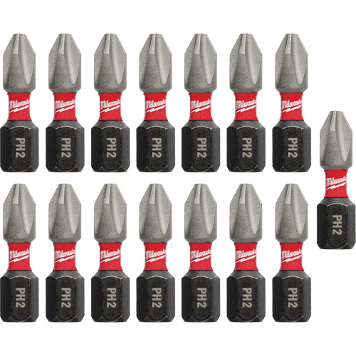 Forets &agrave; chocs Shockwave, Phillips, #2, Prise 1/4" Helyx Safety & Industrial Supplies