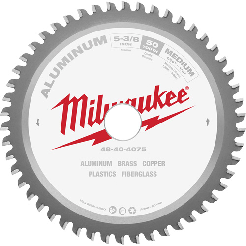 Circular Saw Blade, 5-3/8", 50 Teeth, Non-Ferrous Use Helyx Safety & Industrial Supplies