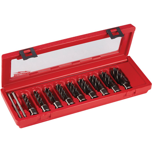 Jeu de couteaux annulaires, 9 morceaux, Acier rapide Helyx Safety & Industrial Supplies