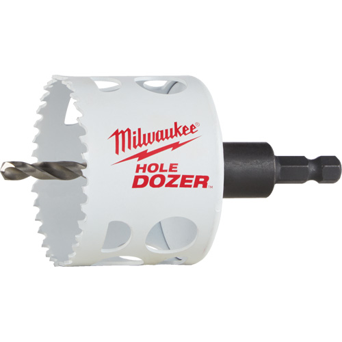 Hole Dozer Hole Saw with Arbor, 2-1/2", 1-5/8" Depth of Cut, Bi-Metal Helyx Safety & Industrial Supplies