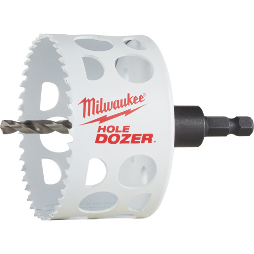 Hole Dozer Hole Saw with Arbor, 3", 1-5/8" Depth of Cut, Bi-Metal Helyx Safety & Industrial Supplies
