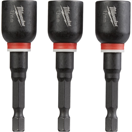 Tourne-&eacute;crou Shockwave Impact Duty, Embout 1/4", Prise 12 mm, 2-9/16" lo, Magn&eacute;tique Helyx Safety & Industrial Supplies