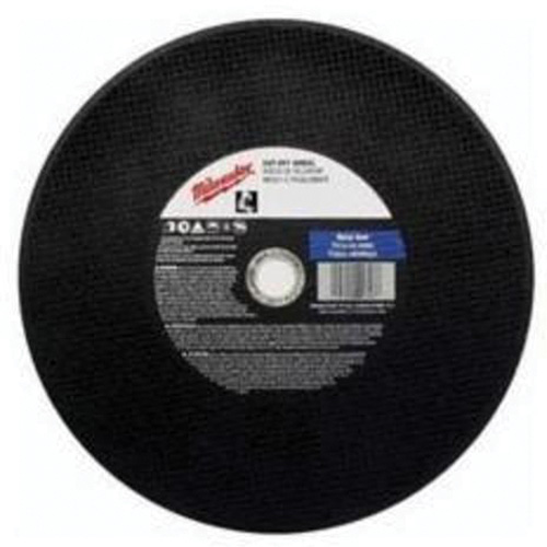 General Purpose Cut-Off Wheels, 14" x 3/32", 1" Arbor, Type 1, Aluminum Oxide, 4365 RPM Helyx Safety & Industrial Supplies