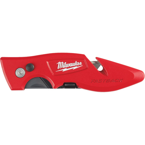 Fastback Flip Utility Knife, 2" Blade, Carbon Steel Blade, Metal Handle Helyx Safety & Industrial Supplies
