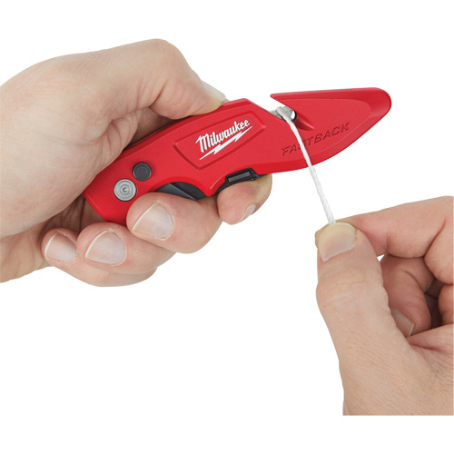 Fastback Flip Utility Knife, 2" Blade, Carbon Steel Blade, Metal Handle Helyx Safety & Industrial Supplies