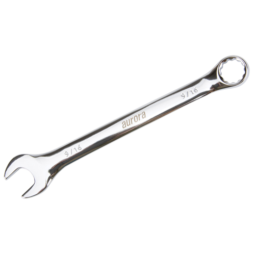 Combination Wrench, 12 Point, 9/16", Chrome Finish Helyx Safety & Industrial Supplies