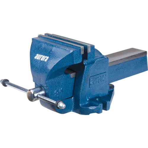 Heavy-Duty Bench Vise, 8" Jaw Width, 4" Throat Depth Helyx Safety & Industrial Supplies