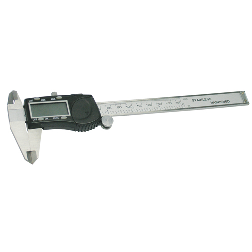 Digital Fractional Caliper, 0.005" (0.01 mm) Resolution, 0" - 6" ( 0 mm - 150 mm) Range Helyx Safety & Industrial Supplies