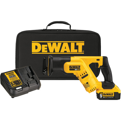 Max Compact Reciprocating Saw Kit, 20 V, Lithium-Ion Battery, 0-2900 SPM Helyx Safety & Industrial Supplies