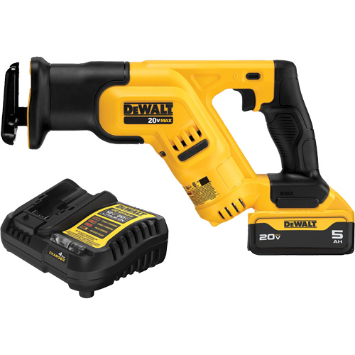 Max Compact Reciprocating Saw Kit, 20 V, Lithium-Ion Battery, 0-2900 SPM Helyx Safety & Industrial Supplies