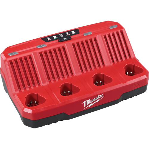 Chargeur s&eacute;quentiel avec quatre baies M12 , 12 V, Lithium-ion Helyx Safety & Industrial Supplies