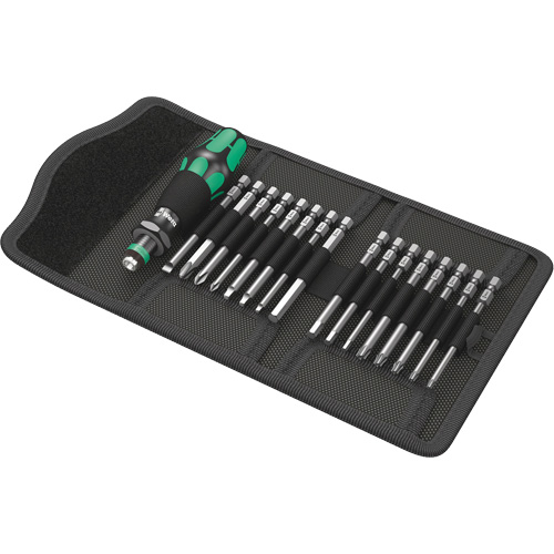 Kraftform Kompakt 60 Screwdriver & Bit Set 17-PC, 6-3/32" L, Plastic Handle Helyx Safety & Industrial Supplies