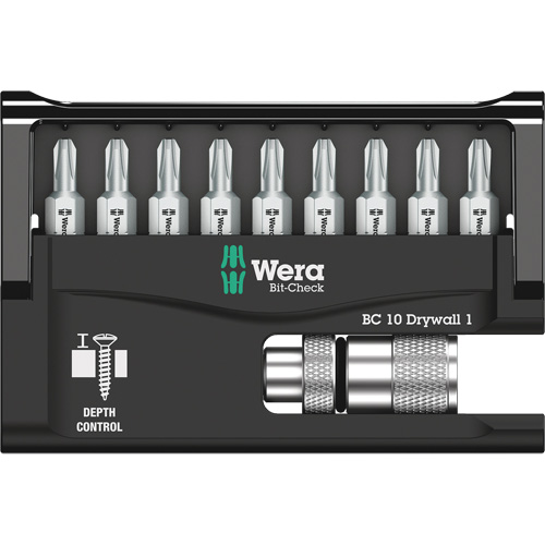 10-Piece Bit Check for Drywall Screws Helyx Safety & Industrial Supplies
