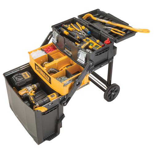 Atelier de travail &agrave; niveaux multiples, 16-3/16" la x 21-1/2" p x 28-13/16" h, Noir Helyx Safety & Industrial Supplies