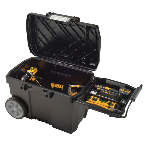 Coffre &agrave; outils pour entrepreneur, 15-19/32" la x 24-13/16" p x 16-1/2" h, Noir Helyx Safety & Industrial Supplies