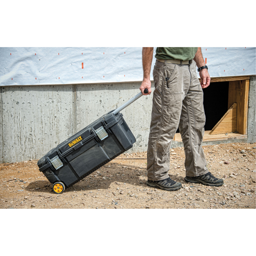 Tool Box on Wheels, 12-1/2" W x 28-1/2" D x 12" H, Black Helyx Safety & Industrial Supplies