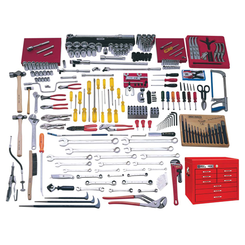 Ensemble maître interm&eacute;diaire complet avec coffre sup&eacute;rieur, 225 morceaux Helyx Safety & Industrial Supplies