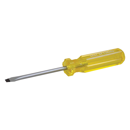 Tournevis &agrave; fente, 1/8", 2" lo, Prise Plastique Helyx Safety & Industrial Supplies