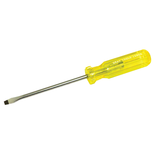 Tournevis &agrave; fente, 1/4", 9-7/16" lo, Prise Plastique Helyx Safety & Industrial Supplies