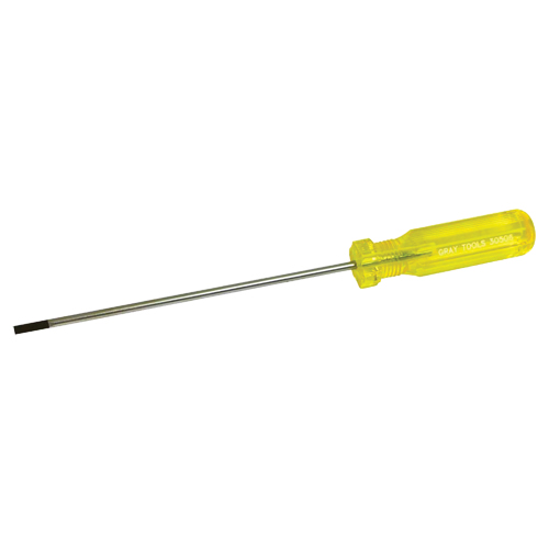 Tournevis &agrave; fente d'&eacute;lectricien, Tige de 5/32", Ronde, 9-1/2" lo, Prise en Plastique Helyx Safety & Industrial Supplies